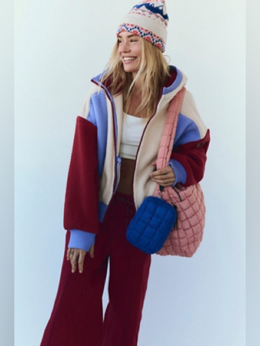 Free People Hit the Slopes Hoodie Size Large